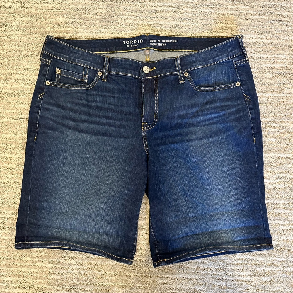 Torrid Blue Jean Shorts